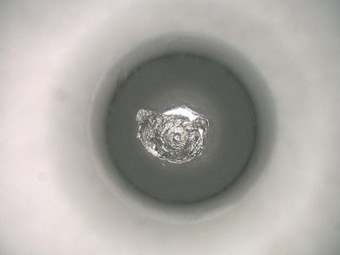 Ejemplo del escamado en los elementos rodantes 